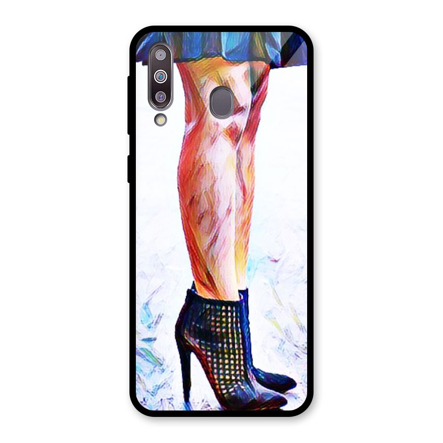 Sassy Heels Glass Back Case for Galaxy M30