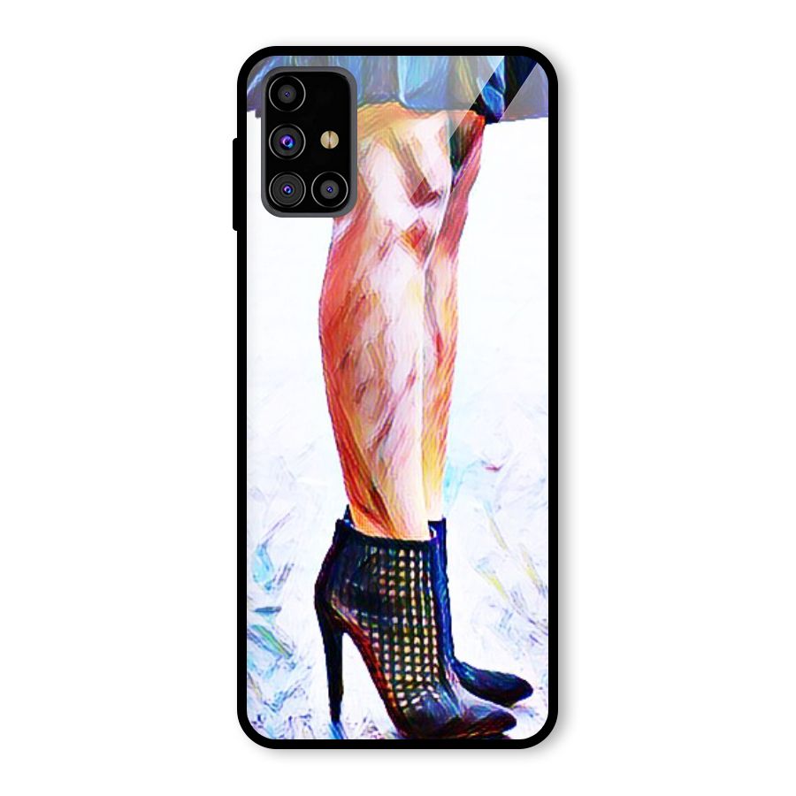 Sassy Heels Glass Back Case for Galaxy M31s