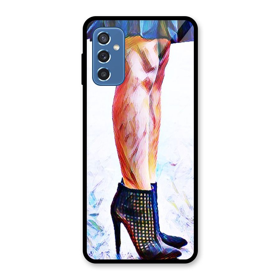 Sassy Heels Glass Back Case for Galaxy M52 5G
