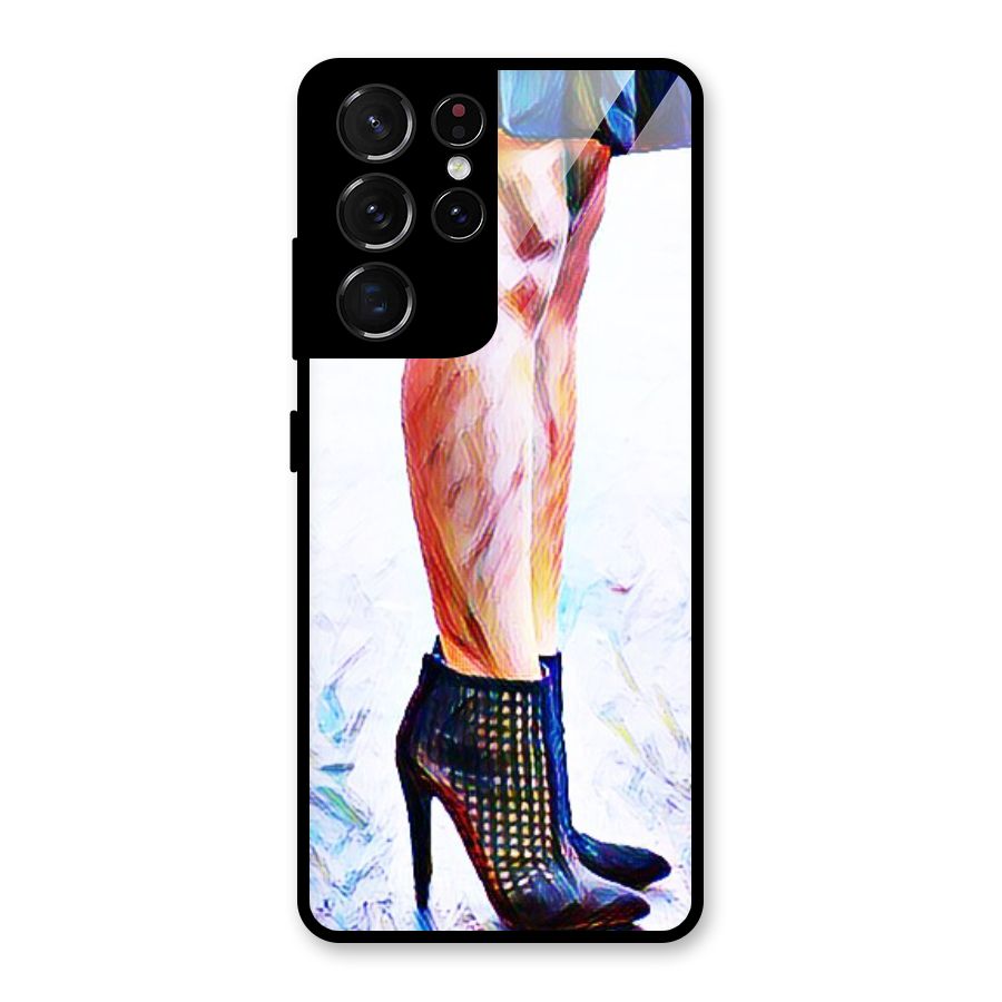 Sassy Heels Glass Back Case for Galaxy S21 Ultra 5G