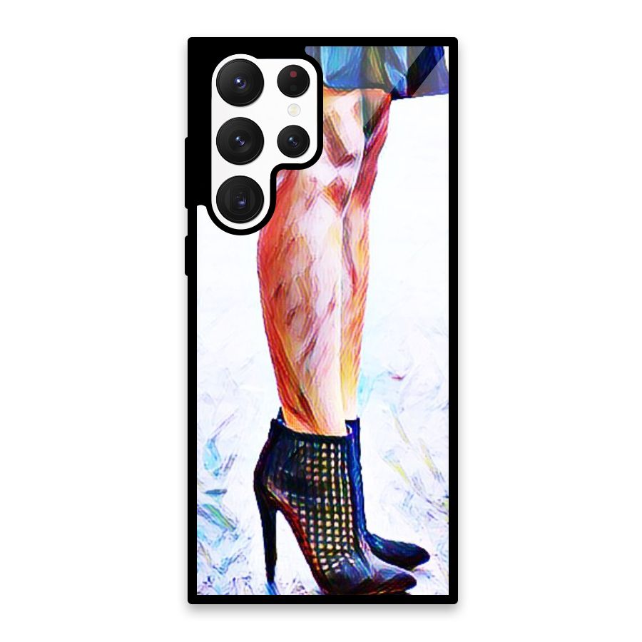 Sassy Heels Glass Back Case for Galaxy S22 Ultra 5G