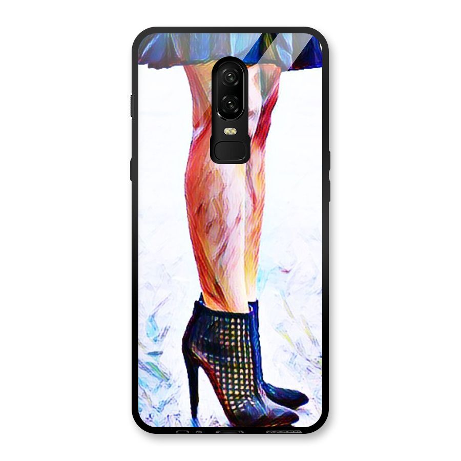 Sassy Heels Glass Back Case for OnePlus 6