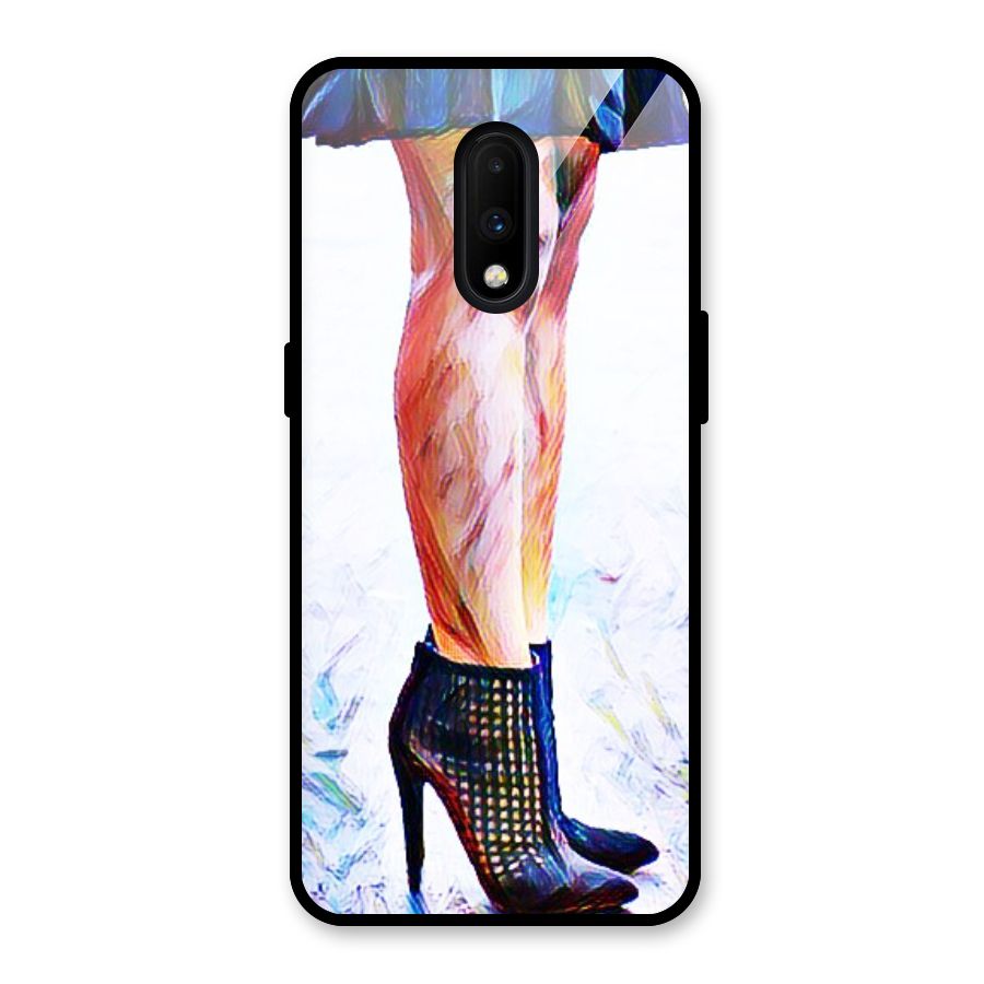 Sassy Heels Glass Back Case for OnePlus 7