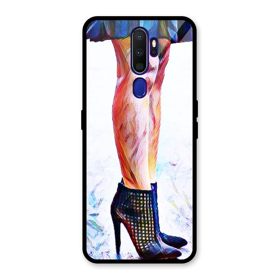 Sassy Heels Glass Back Case for Oppo A9 (2020)