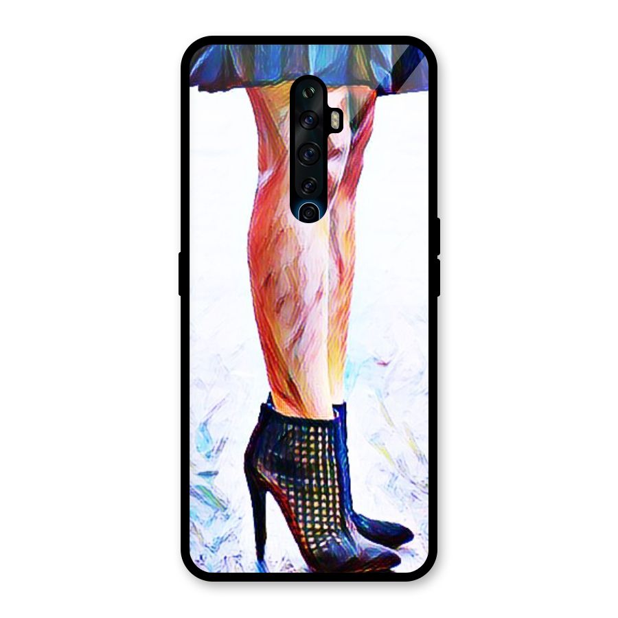 Sassy Heels Glass Back Case for Oppo Reno2 Z
