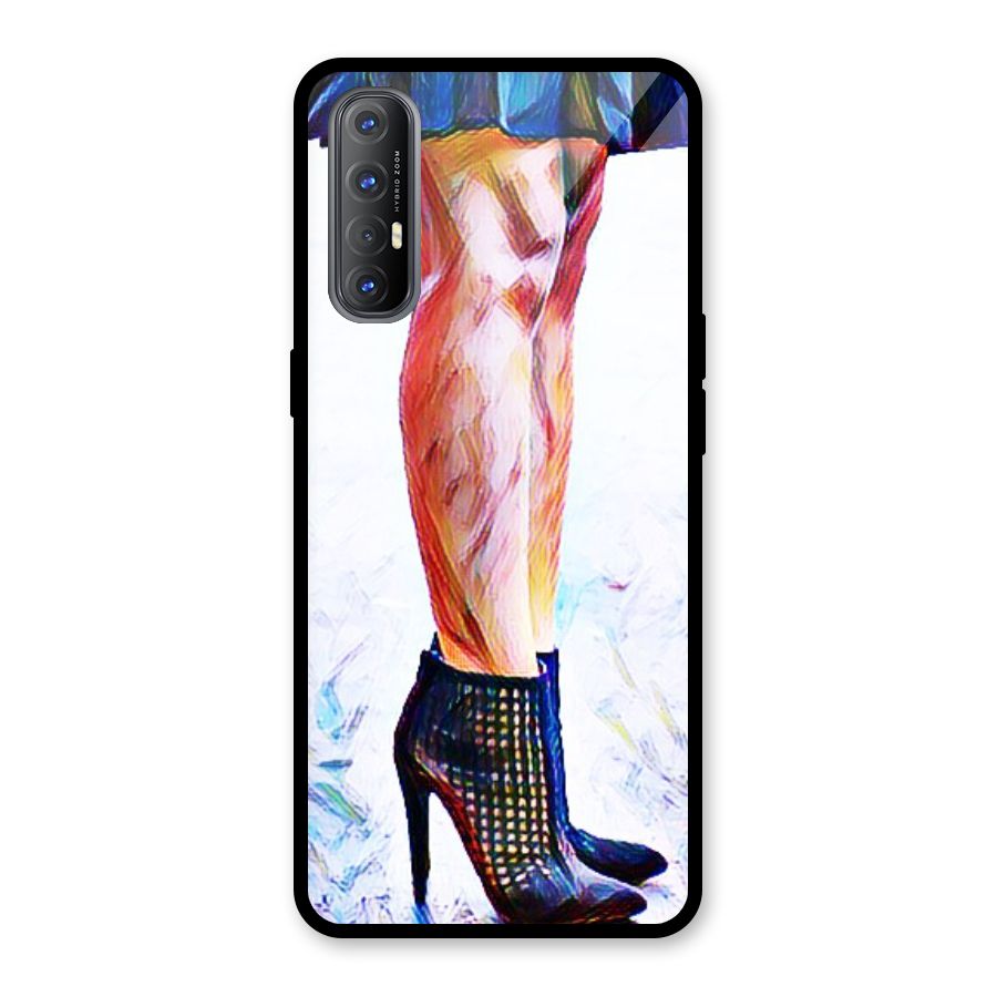 Sassy Heels Glass Back Case for Oppo Reno3 Pro