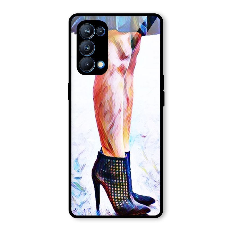 Sassy Heels Glass Back Case for Oppo Reno5 Pro 5G