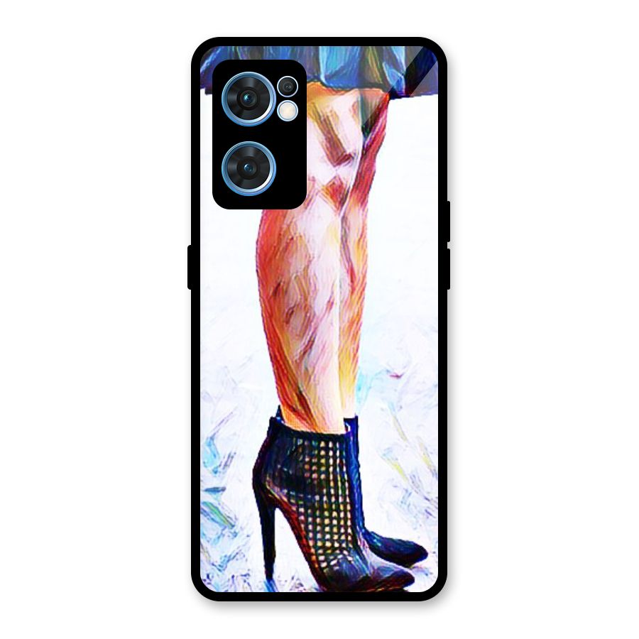Sassy Heels Glass Back Case for Oppo Reno7 5G