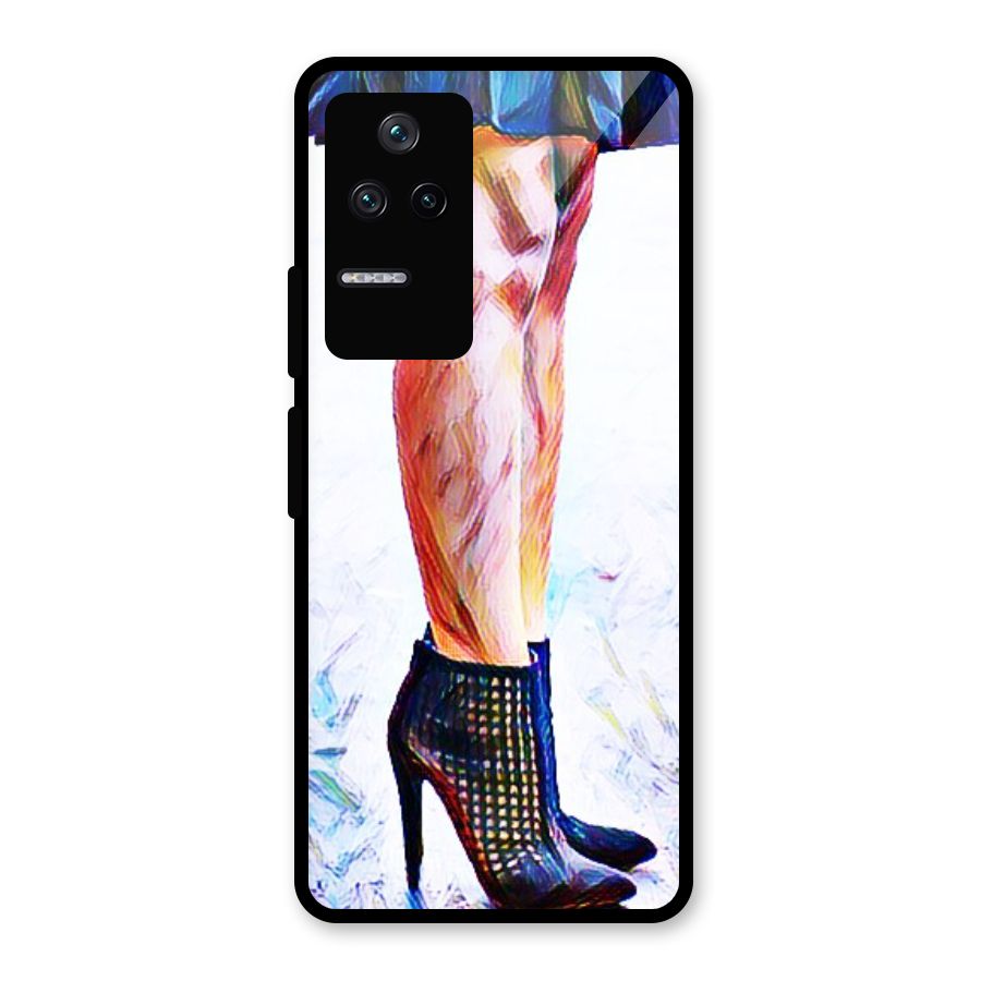 Sassy Heels Glass Back Case for Poco F4 5G