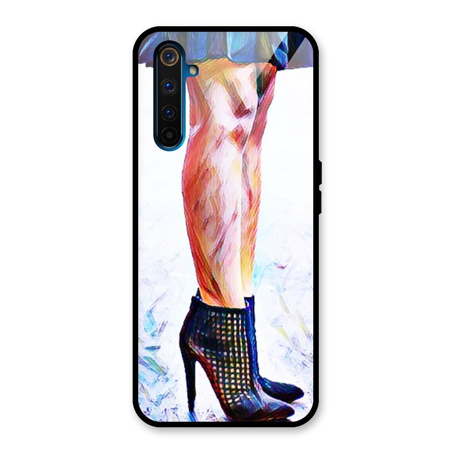 Sassy Heels Glass Back Case for Realme 6 Pro