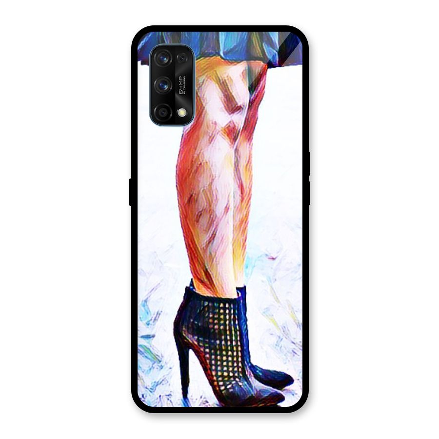 Sassy Heels Glass Back Case for Realme 7 Pro
