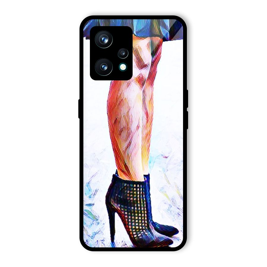 Sassy Heels Glass Back Case for Realme 9 Pro Plus 5G