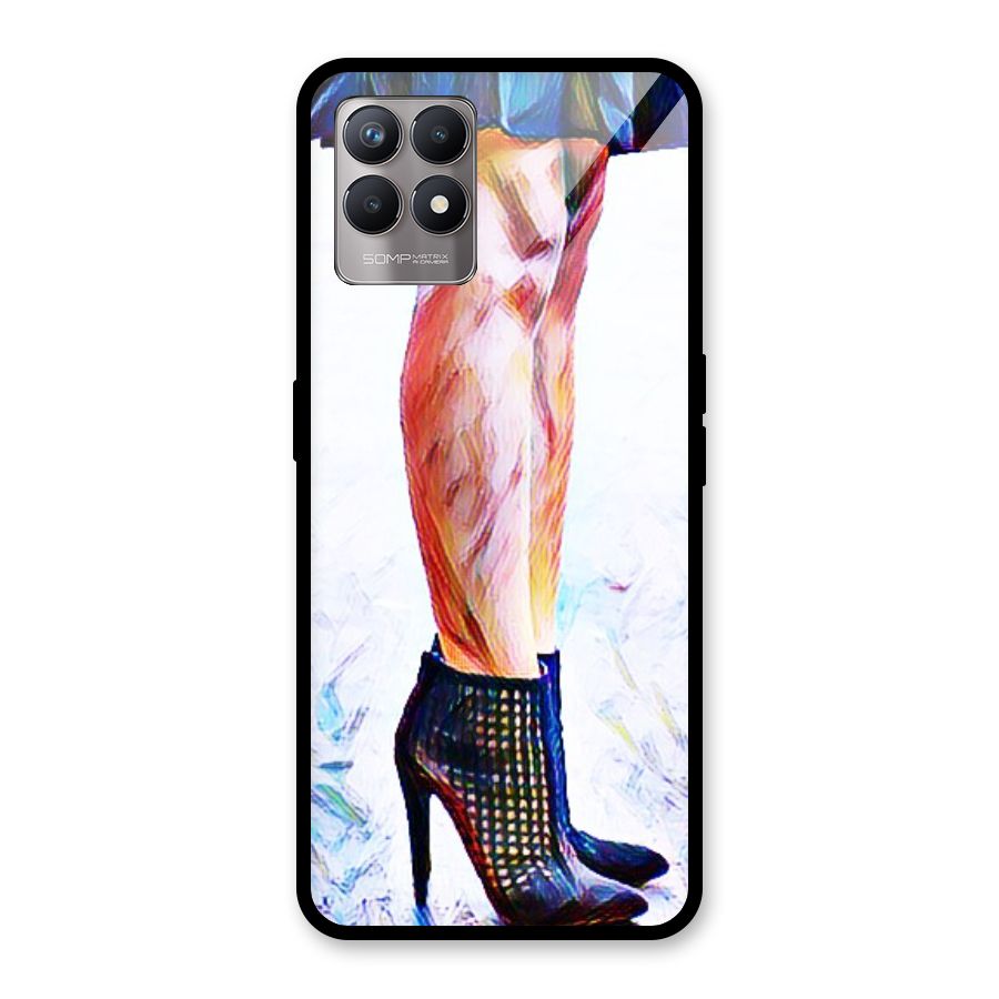Sassy Heels Glass Back Case for Realme Narzo 50