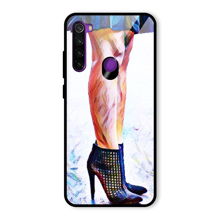 Sassy Heels Glass Back Case for Redmi Note 8