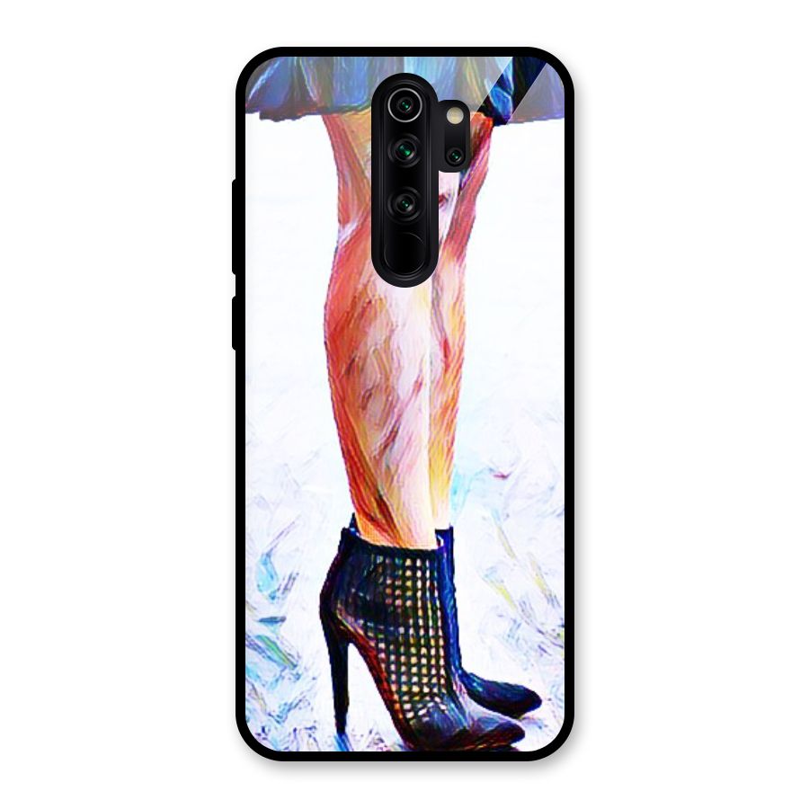 Sassy Heels Glass Back Case for Redmi Note 8 Pro