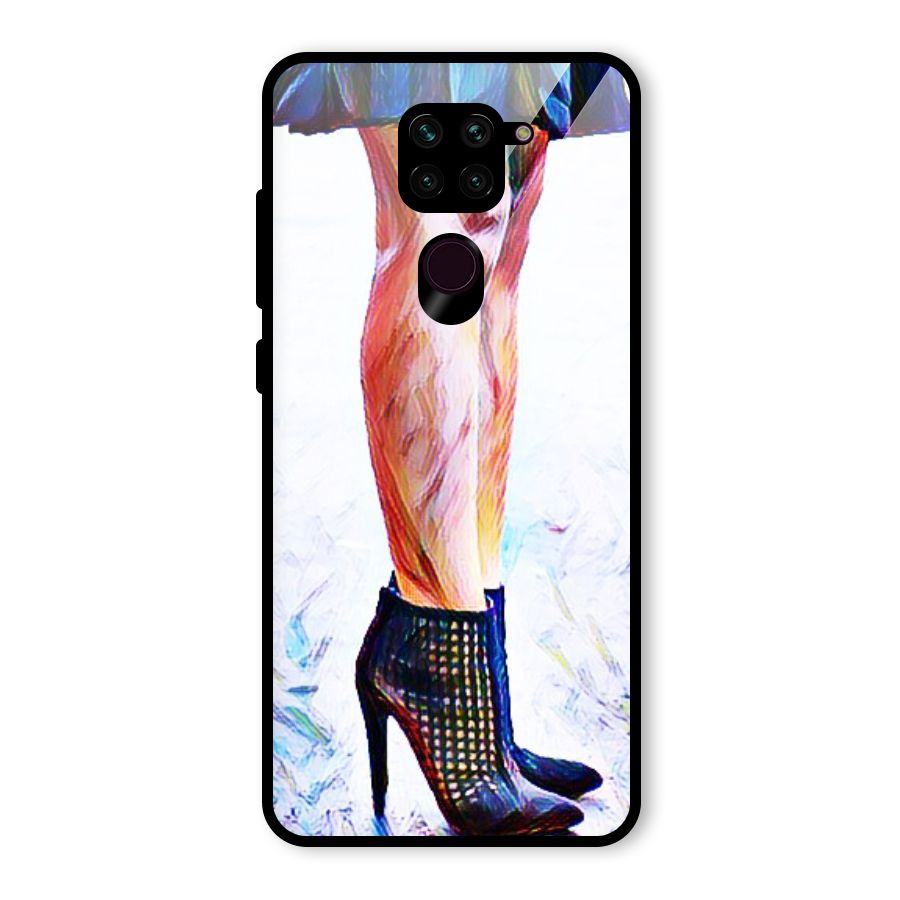 Sassy Heels Glass Back Case for Redmi Note 9