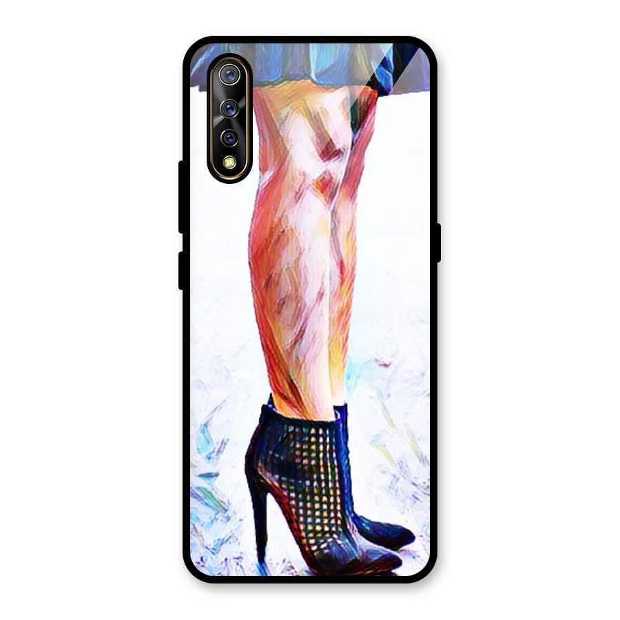 Sassy Heels Glass Back Case for Vivo S1