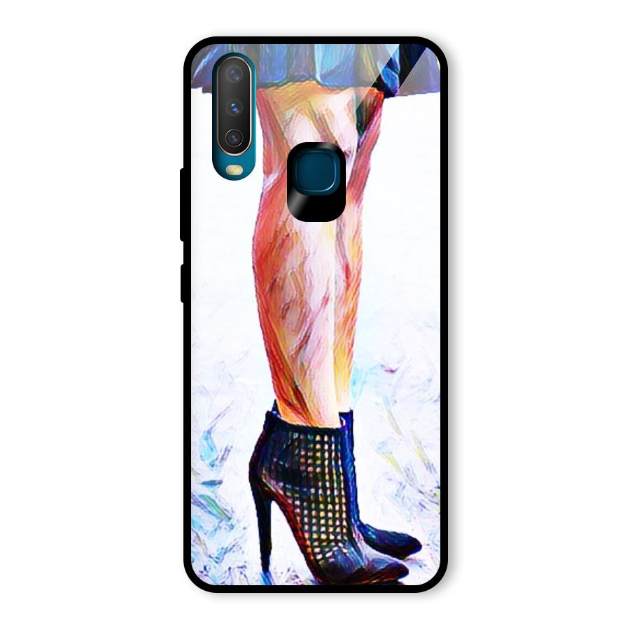 Sassy Heels Glass Back Case for Vivo U10