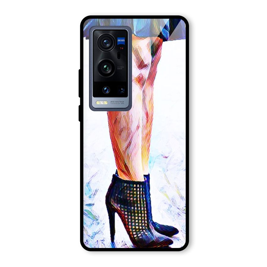 Sassy Heels Glass Back Case for Vivo X60 Pro Plus