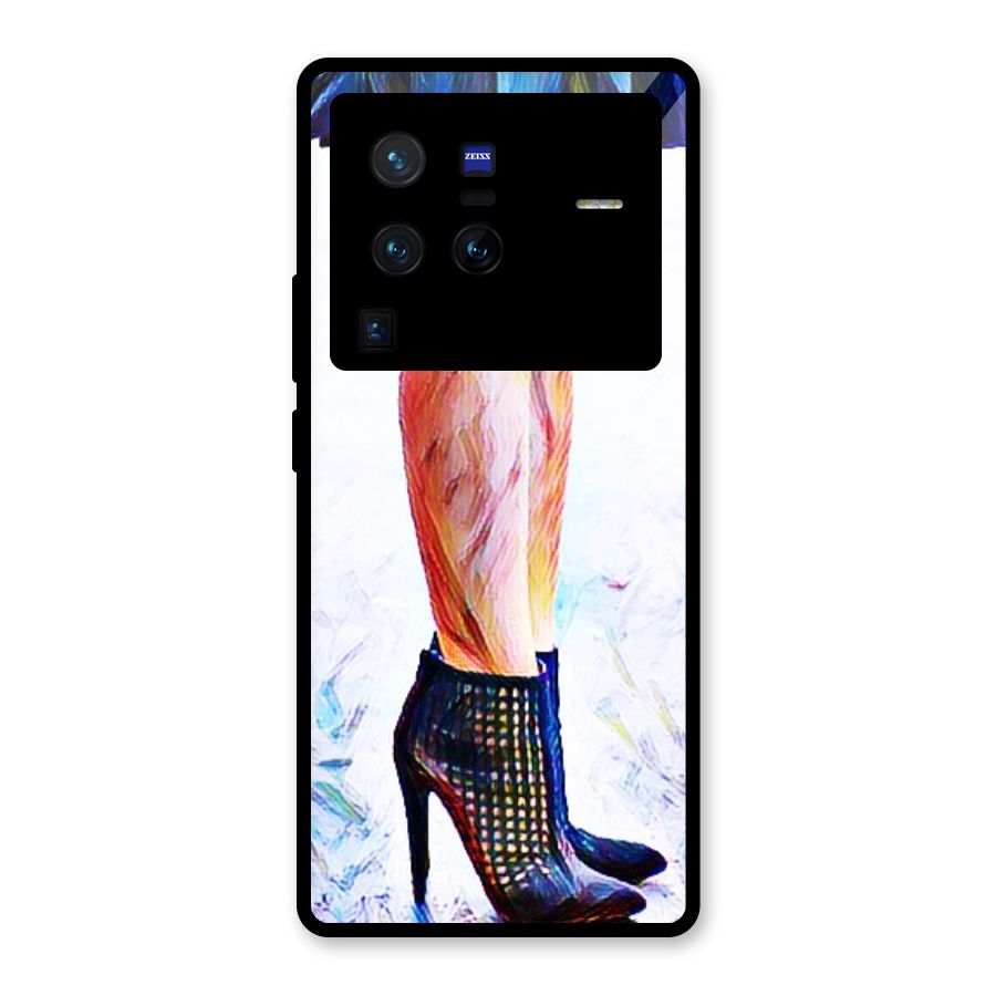 Sassy Heels Glass Back Case for Vivo X80 Pro