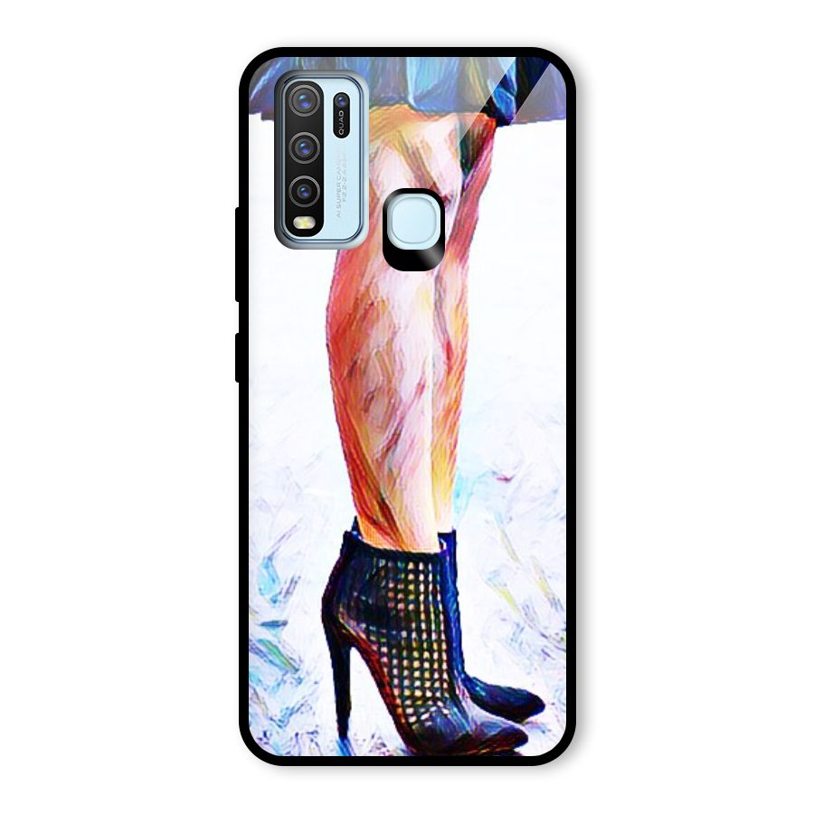 Sassy Heels Glass Back Case for Vivo Y50