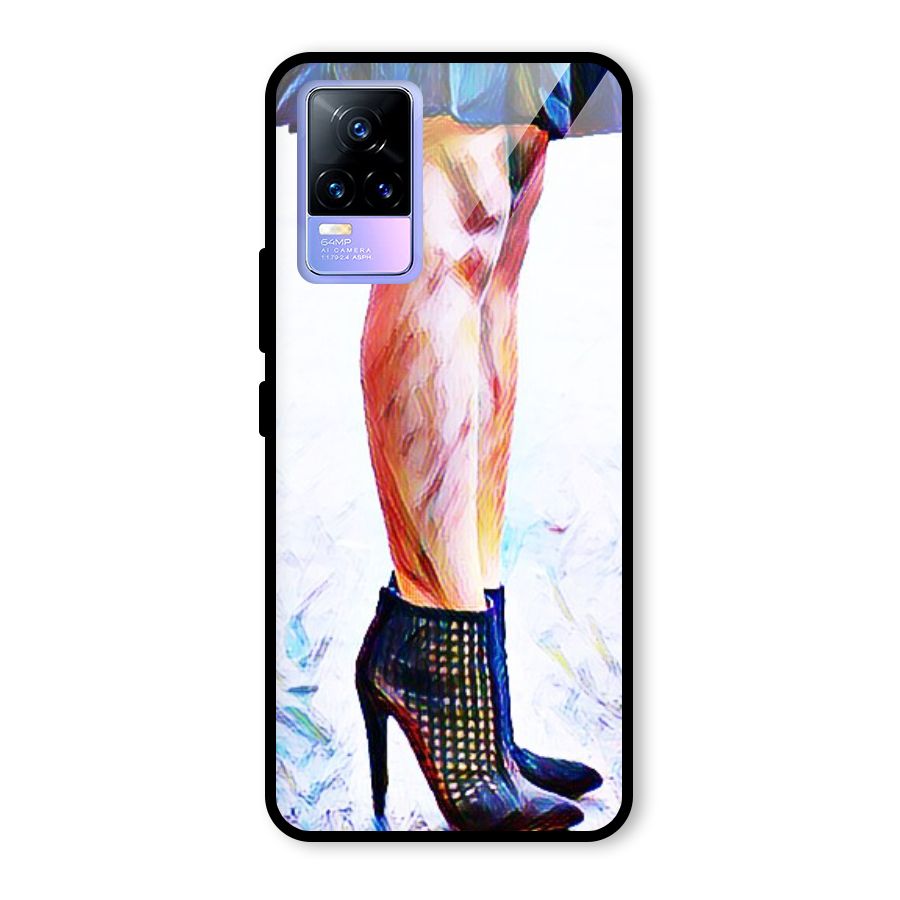 Sassy Heels Glass Back Case for Vivo Y73
