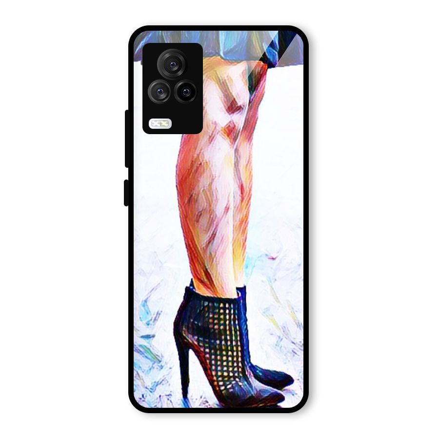 Sassy Heels Glass Back Case for Vivo iQOO 7 Legend 5G