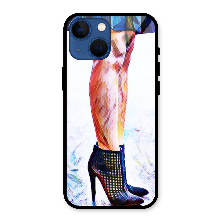 Sassy Heels Glass Back Case for iPhone 13 Mini