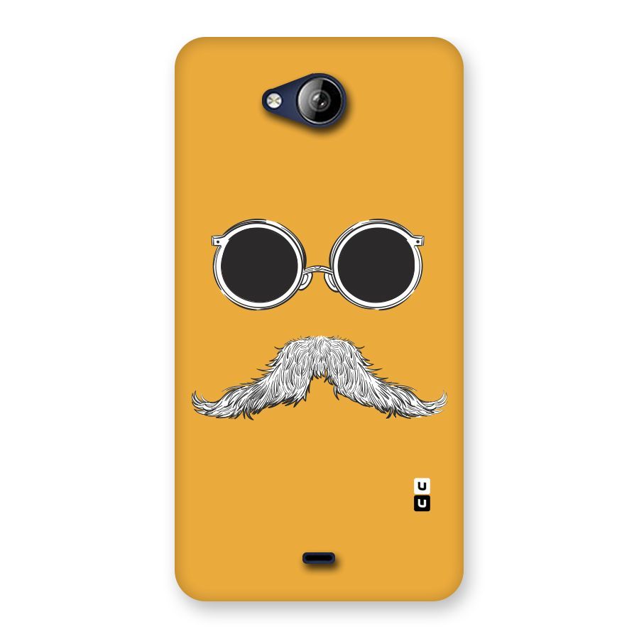Sassy Mustache Back Case for Canvas Play Q355