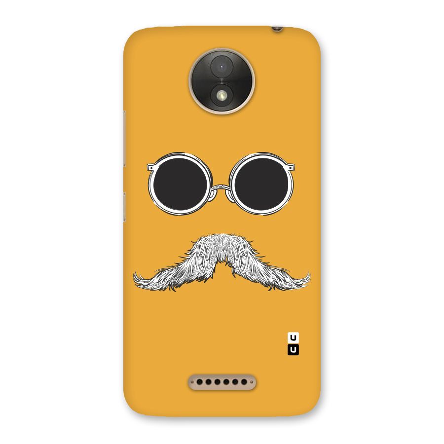 Sassy Mustache Back Case for Moto C Plus