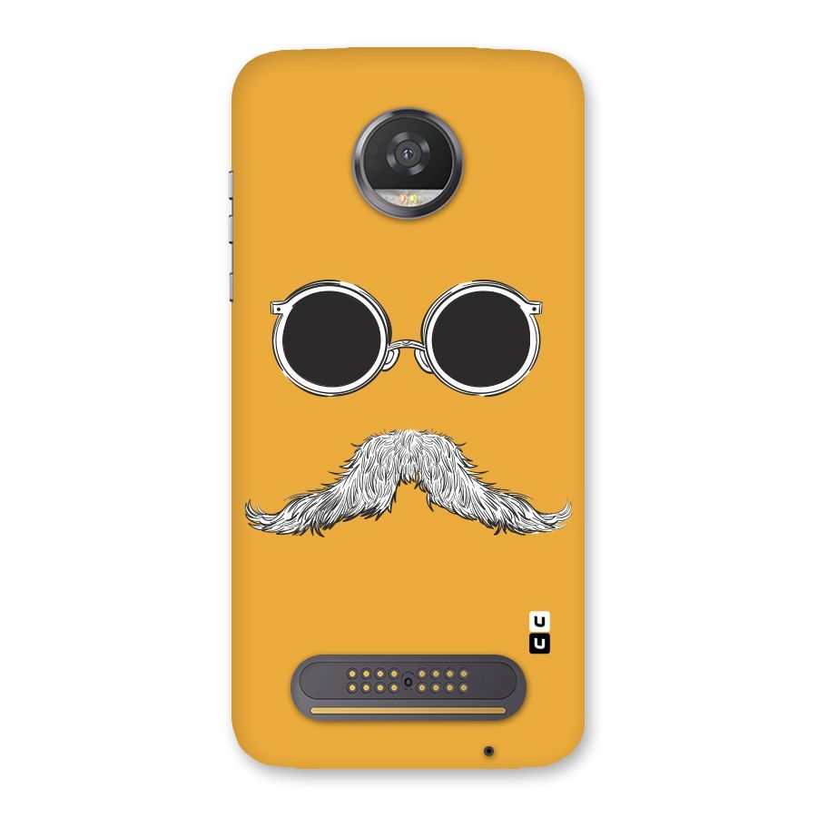 Sassy Mustache Back Case for Moto Z2 Play