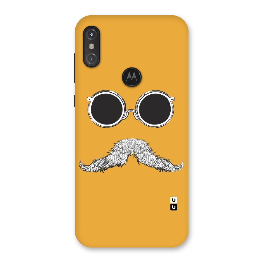 Sassy Mustache Back Case for Motorola One Power
