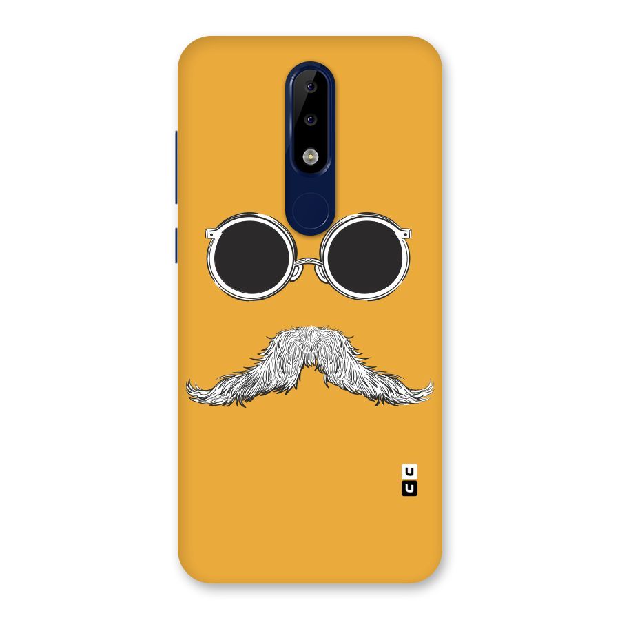 Sassy Mustache Back Case for Nokia 5.1 Plus