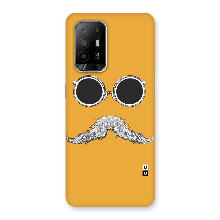 Sassy Mustache Back Case for Oppo F19 Pro Plus 5G