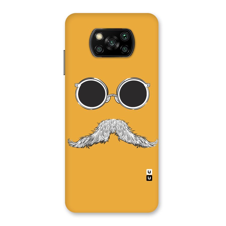 Sassy Mustache Back Case for Poco X3