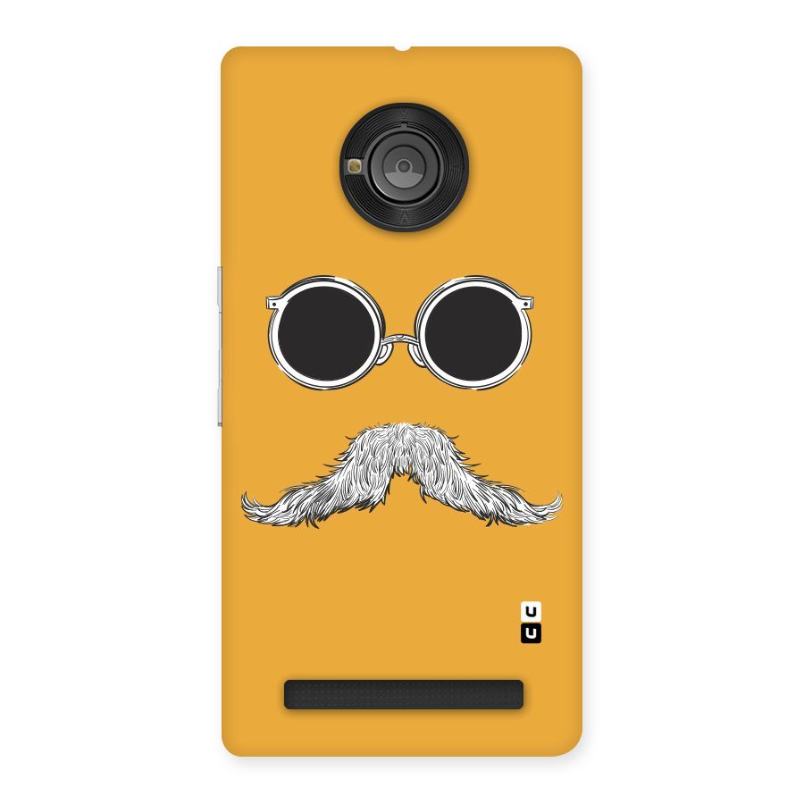 Sassy Mustache Back Case for Yu Yuphoria