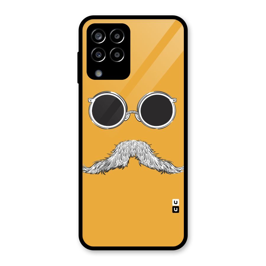 Sassy Mustache Glass Back Case for Galaxy M33