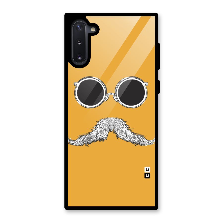 Sassy Mustache Glass Back Case for Galaxy Note 10