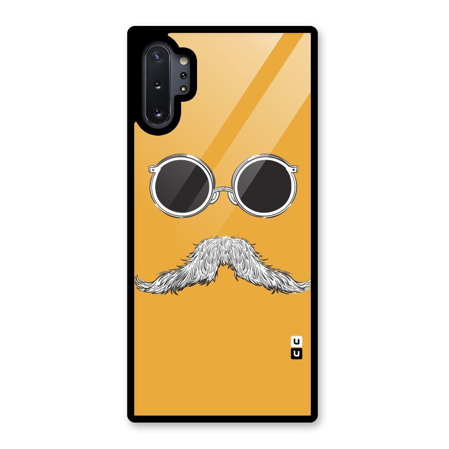 Sassy Mustache Glass Back Case for Galaxy Note 10 Plus