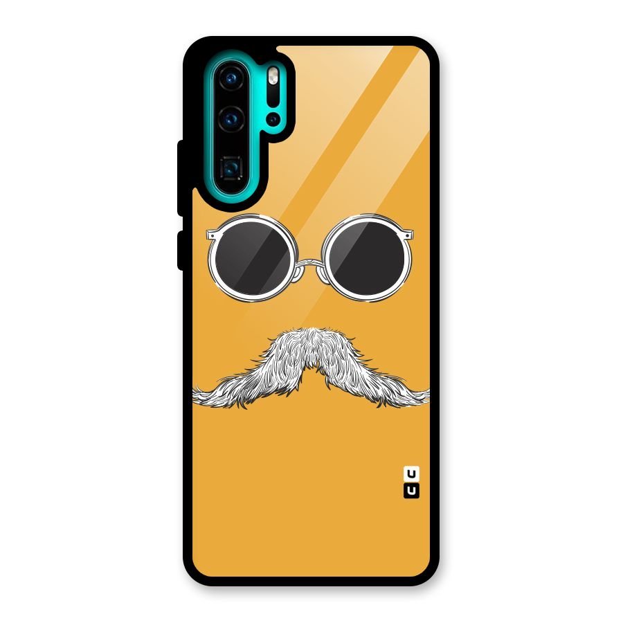 Sassy Mustache Glass Back Case for Huawei P30 Pro