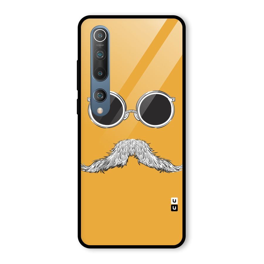 Sassy Mustache Glass Back Case for Mi 10