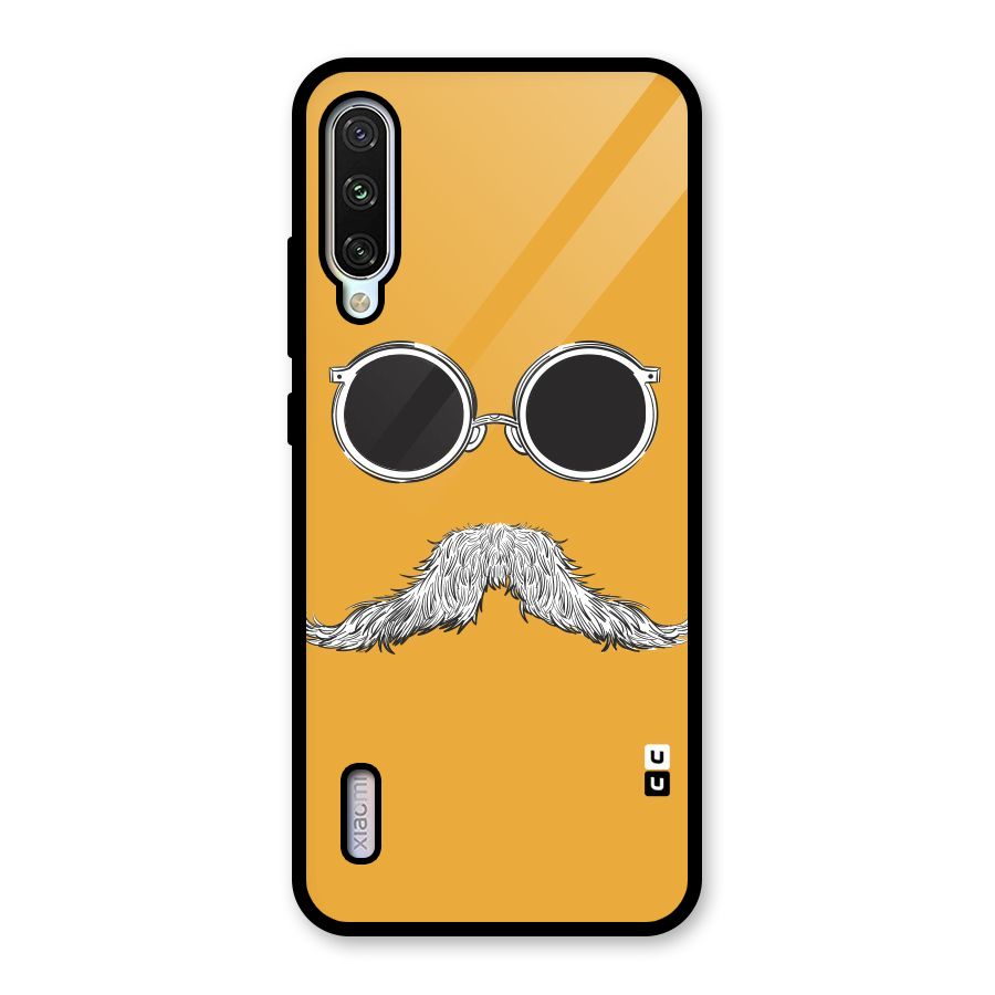Sassy Mustache Glass Back Case for Mi A3