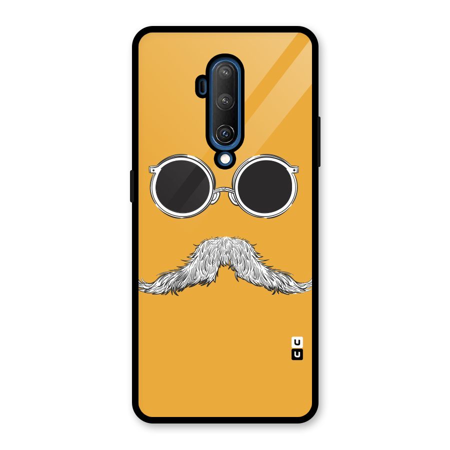 Sassy Mustache Glass Back Case for OnePlus 7T Pro