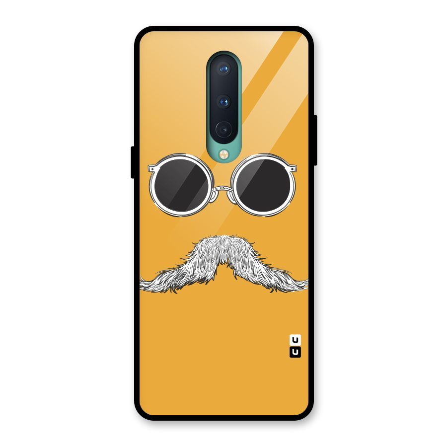 Sassy Mustache Glass Back Case for OnePlus 8
