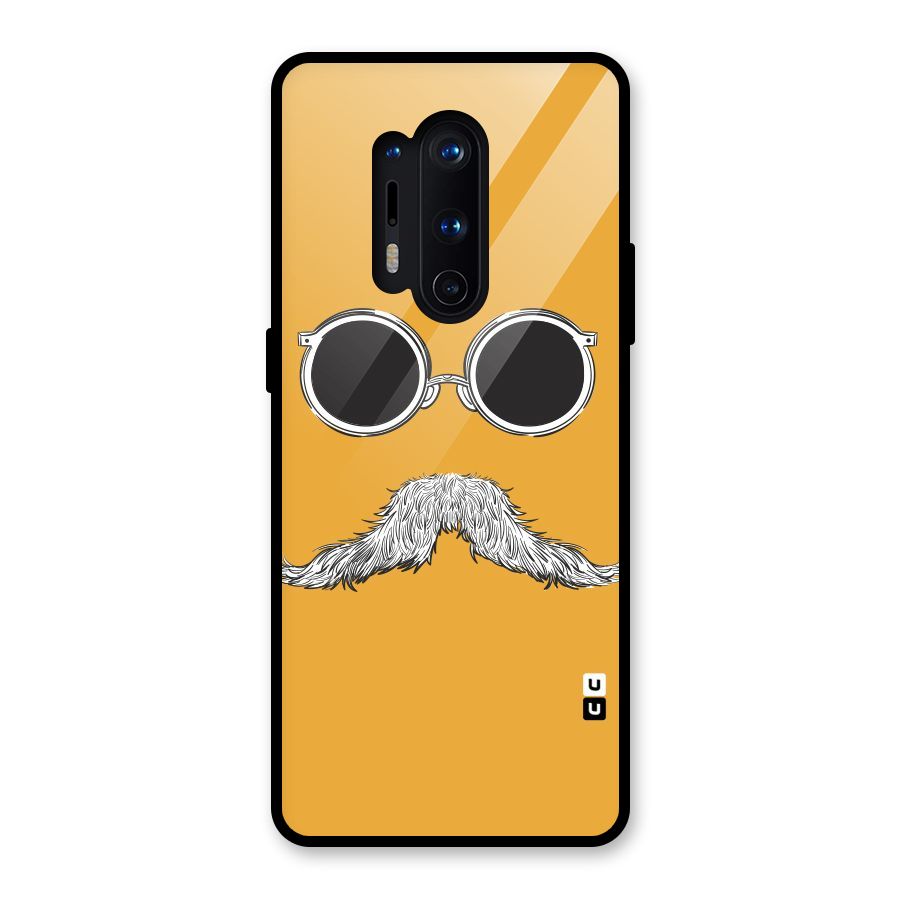 Sassy Mustache Glass Back Case for OnePlus 8 Pro