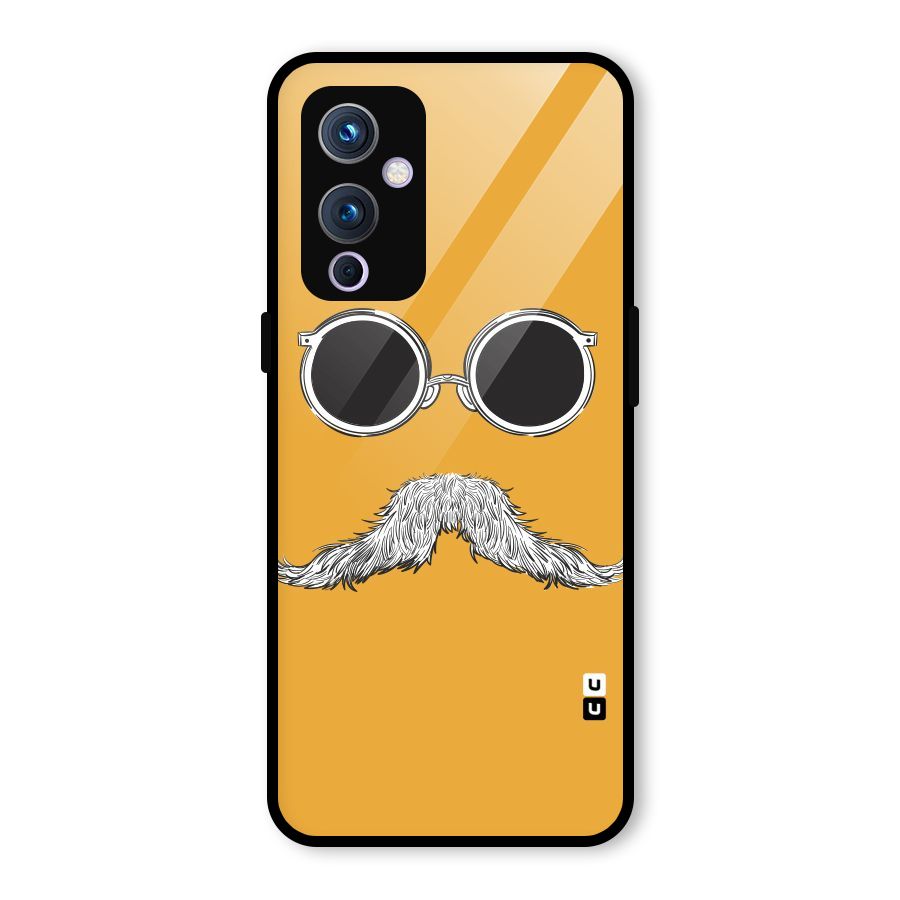 Sassy Mustache Glass Back Case for OnePlus 9