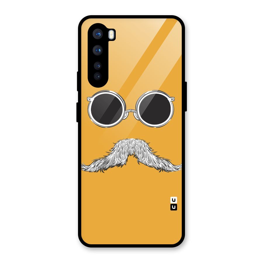 Sassy Mustache Glass Back Case for OnePlus Nord