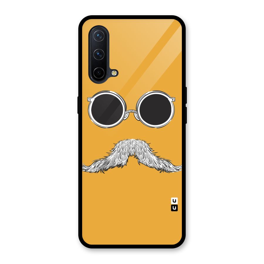Sassy Mustache Glass Back Case for OnePlus Nord CE 5G