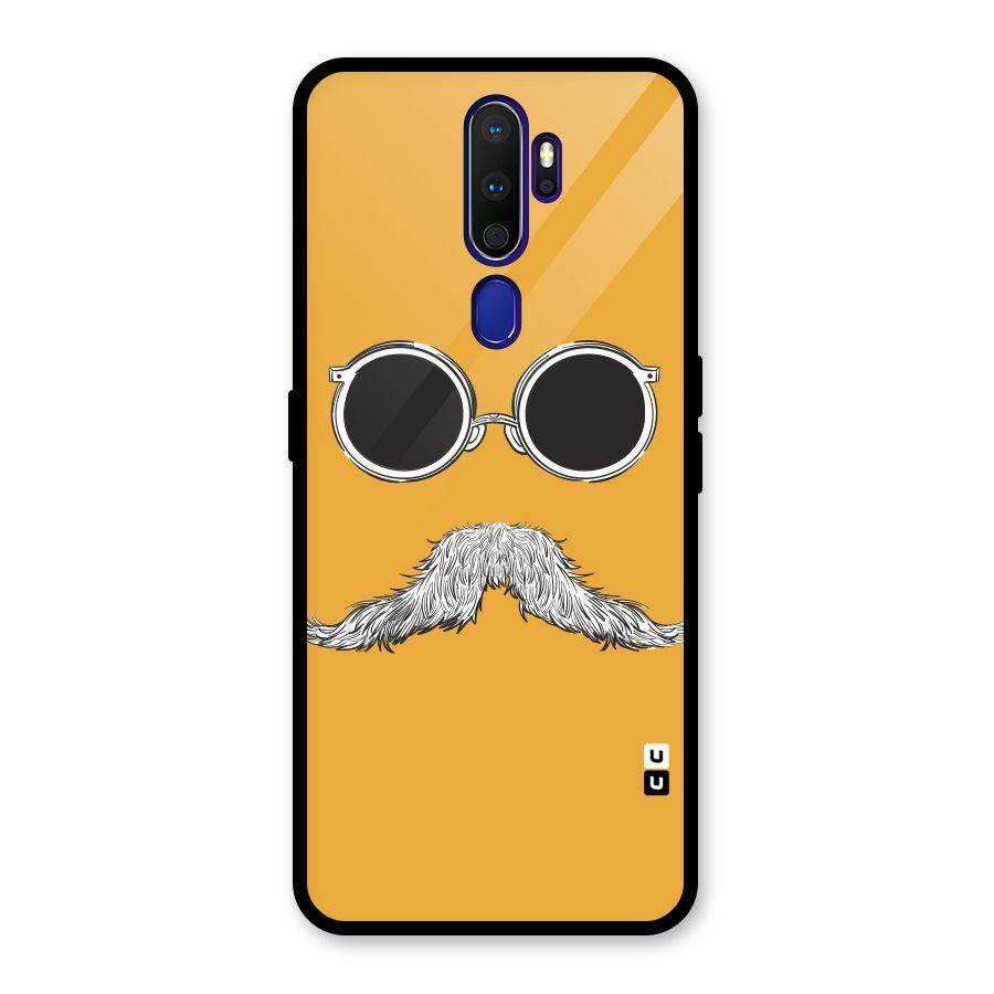 Sassy Mustache Glass Back Case for Oppo A9 (2020)