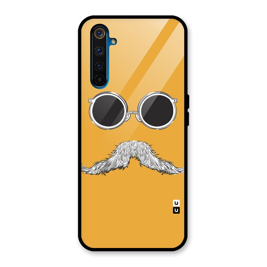 Sassy Mustache Glass Back Case for Realme 6 Pro
